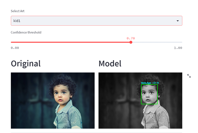 age and gender detector
